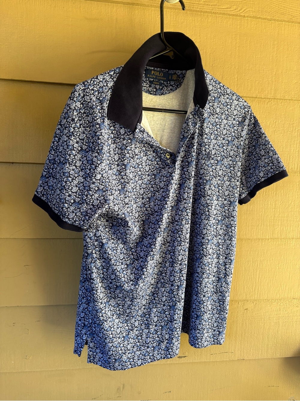 Ralph Lauren Navy Floral Short-Sleeve Polo